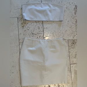 superdown white bandeau skirt let Size S